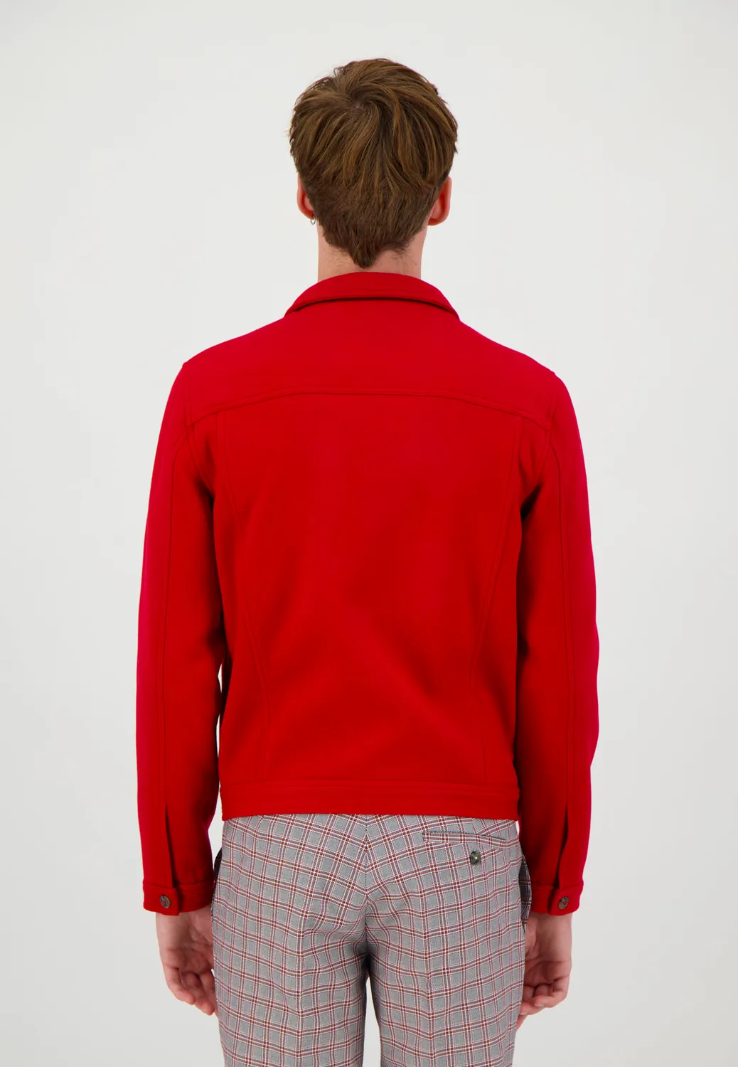 Pierre Talamon blouson trucker rouge
