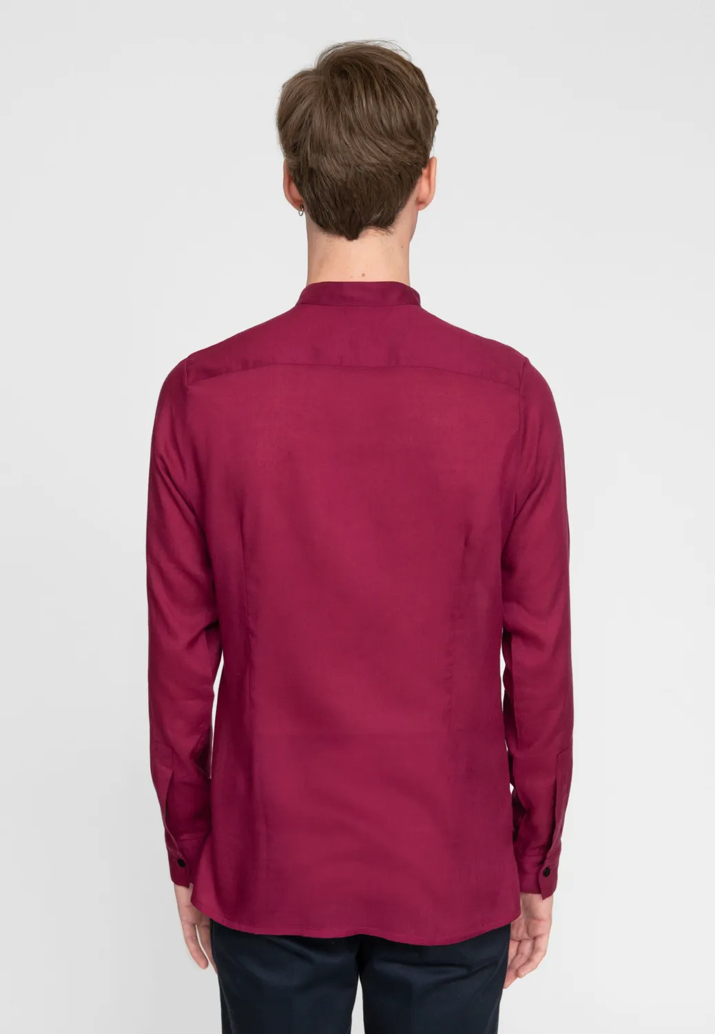 Pierre Talamon Mao chemise pourpre