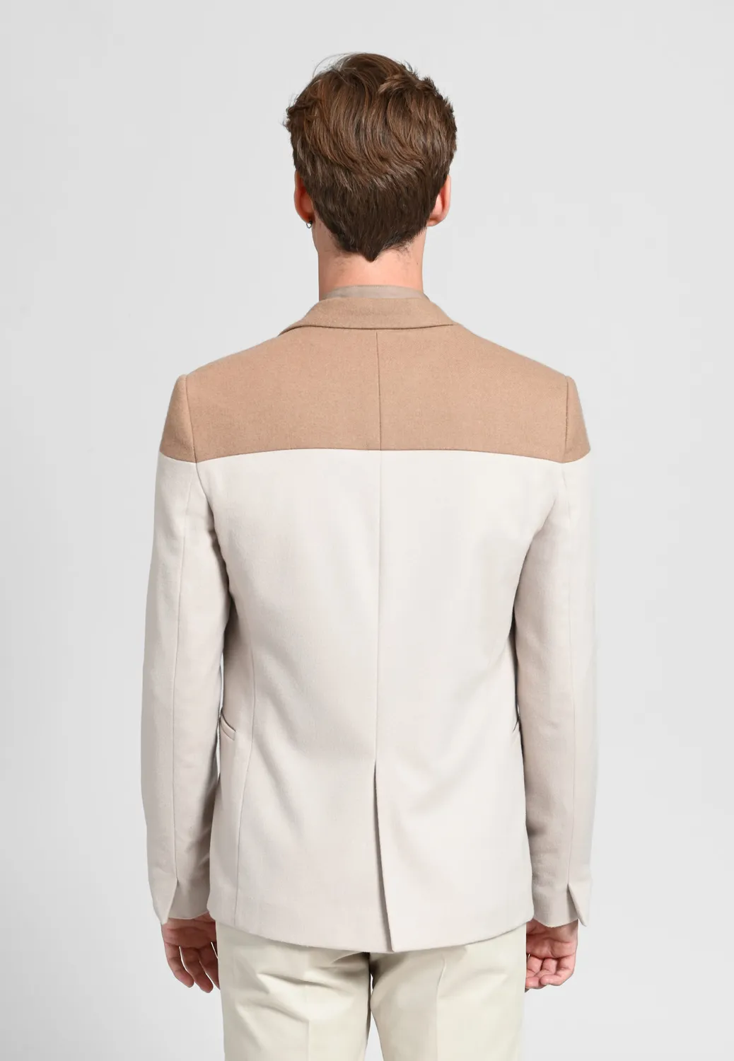Pierre Talamon veste bicolore beige pret a porter