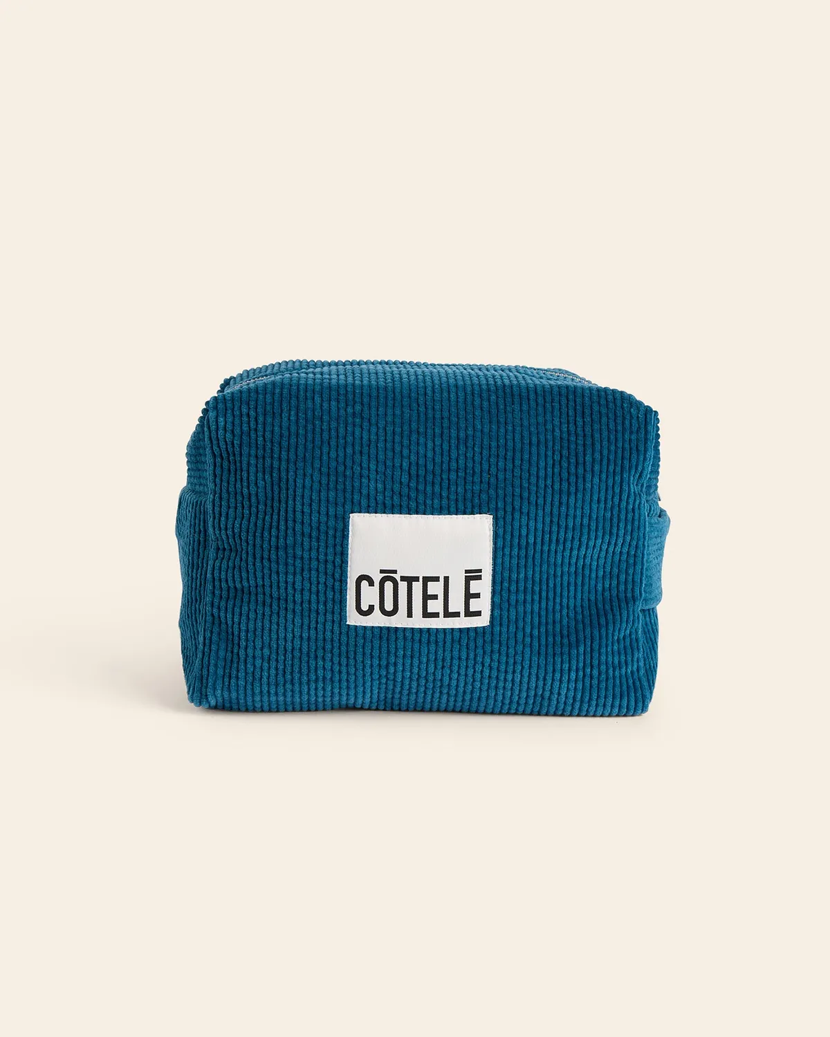 Cotélé Paris trousse de toilette XL pétrole velours