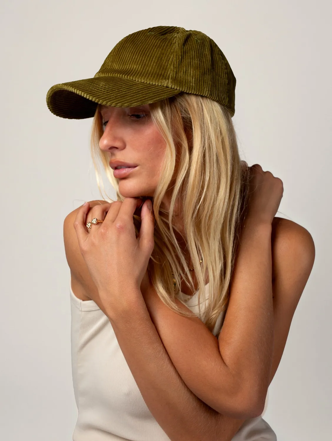 Cotelé Paris Côtelé Pickle casquette coton réglable