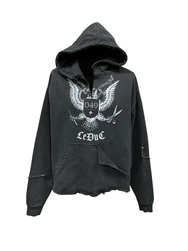 PAOLO LEDUC Lost Eagle hoodie imprimé aigle lourd