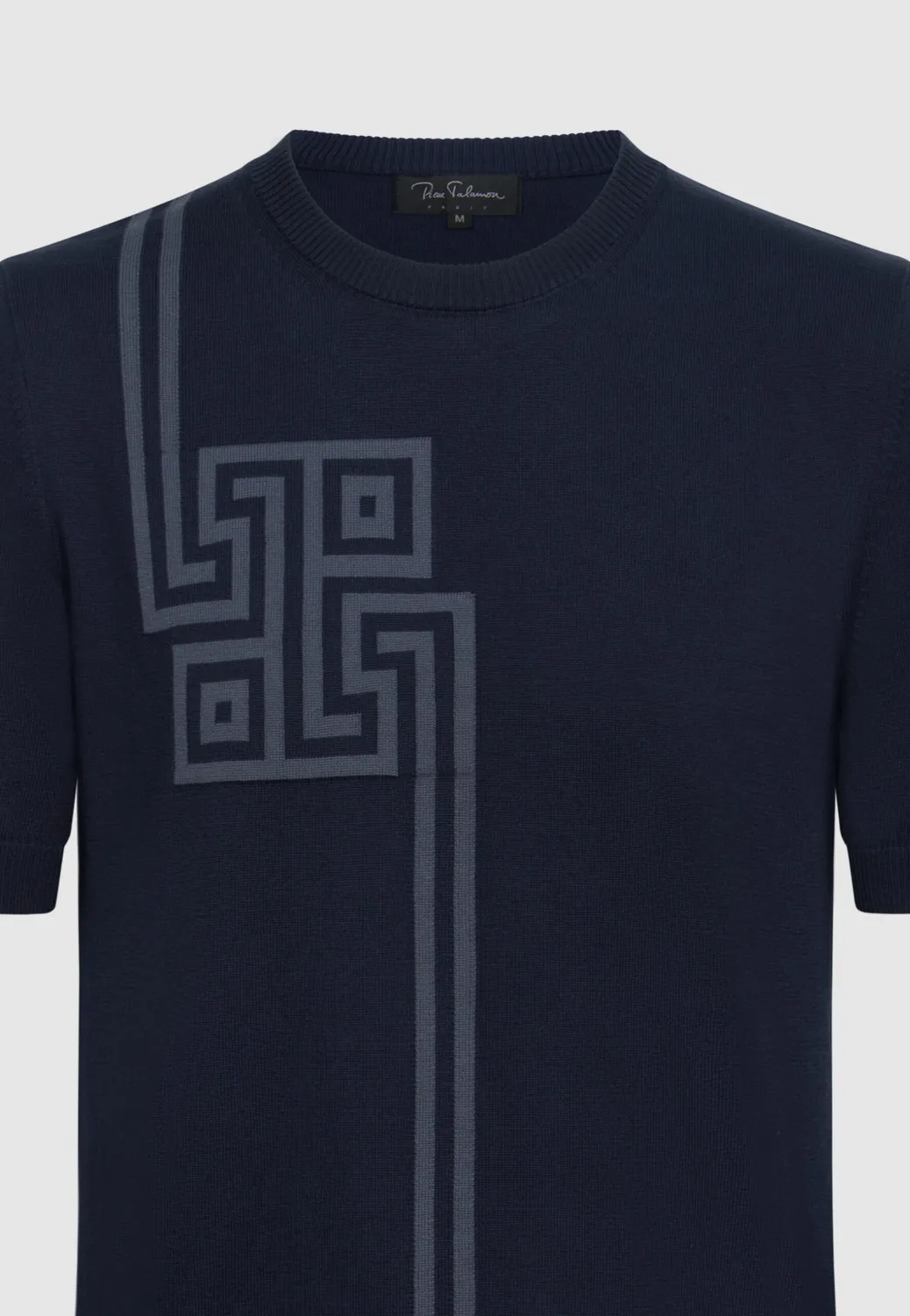 Pierre Talamon t-shirt jersey coton motif graphique marine