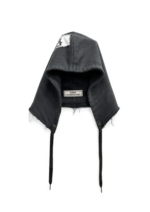 Paolo Leduc Leduc hood capuche oversize noir vintage 470