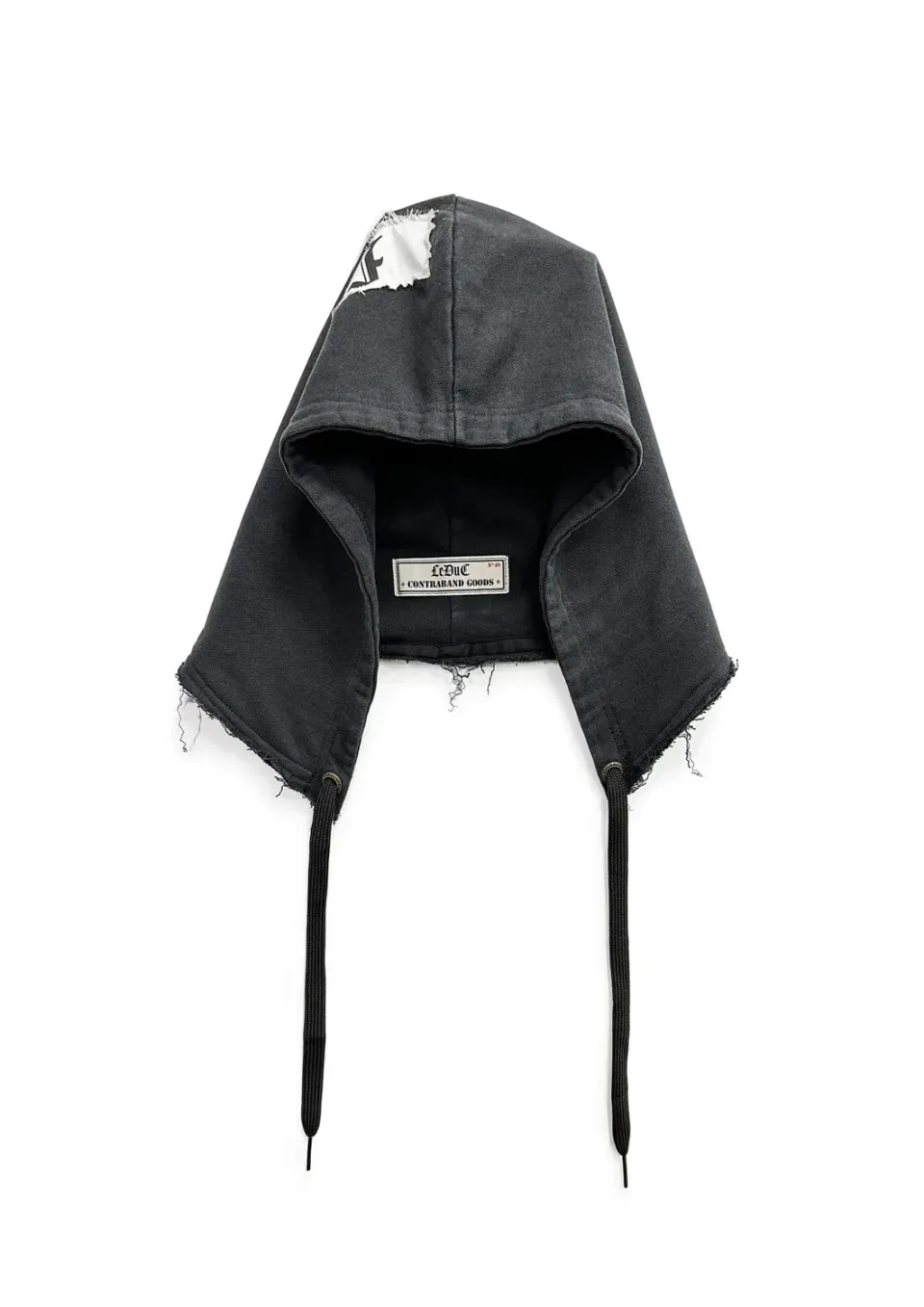 Paolo Leduc Leduc hood capuche oversize noir vintage 470