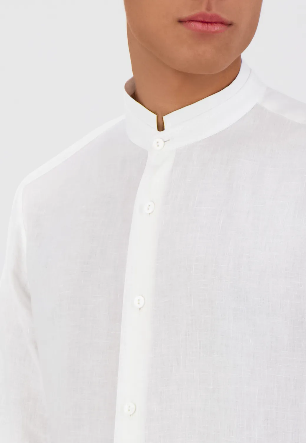 Pierre Talamon Double Mao chemise col mao homme