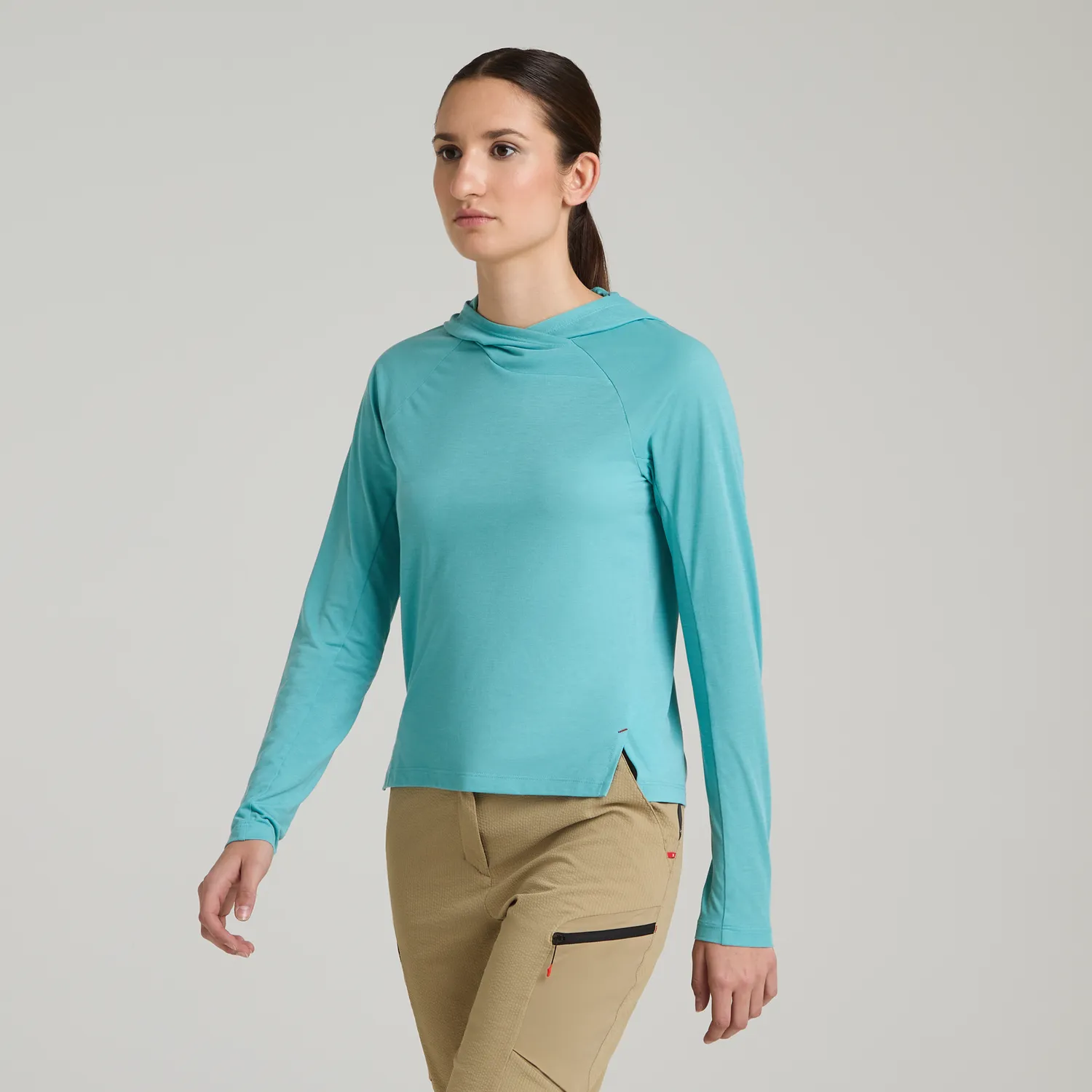Montura Versante Hooded Maglia Woman sweat femme bleu doux