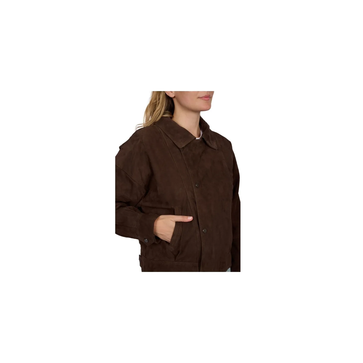 Oakwood Riviera 65278 blouson chèvre velours choco