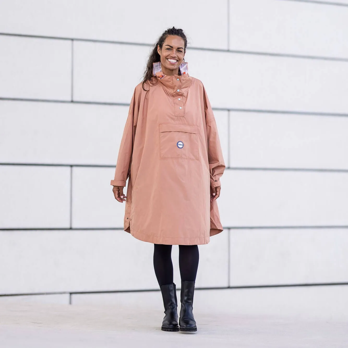 Le Temps des Grenouilles Dublin poncho vélo pluie recyclé