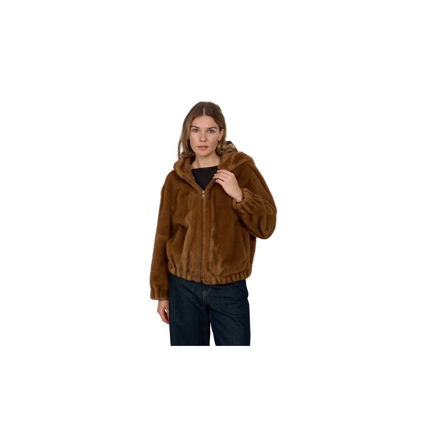 Oakwood Lise 65293 blouson fausse fourrure fauve