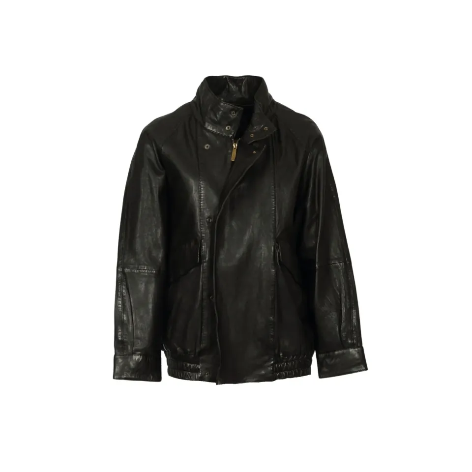 Oakwood Sailor 65350 blouson cuir oversize noir