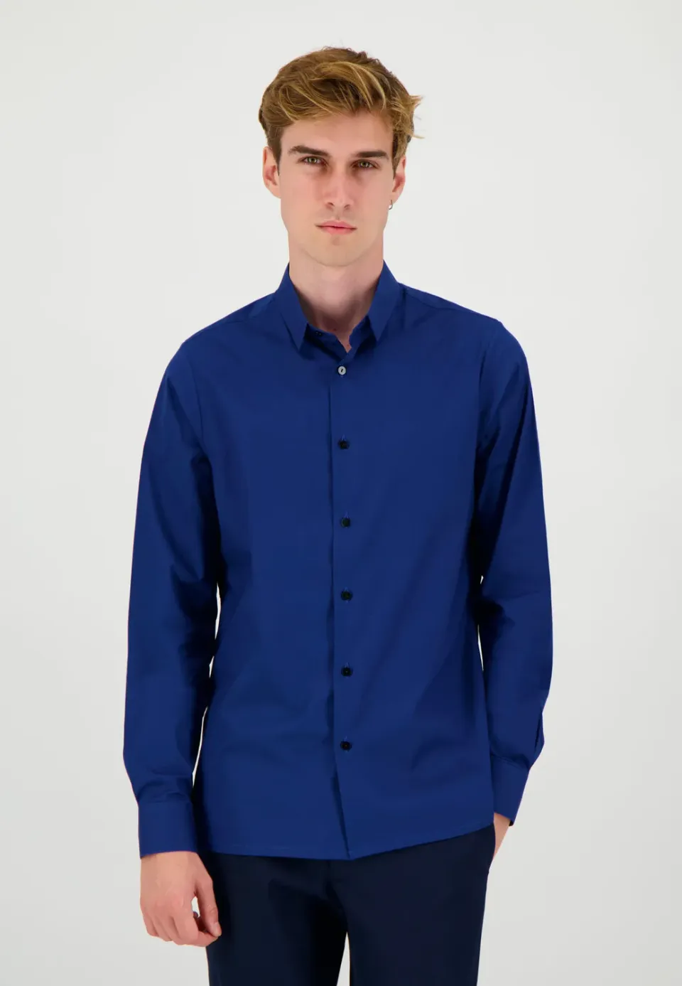 Pierre Talamon Prince chemise bleue homme
