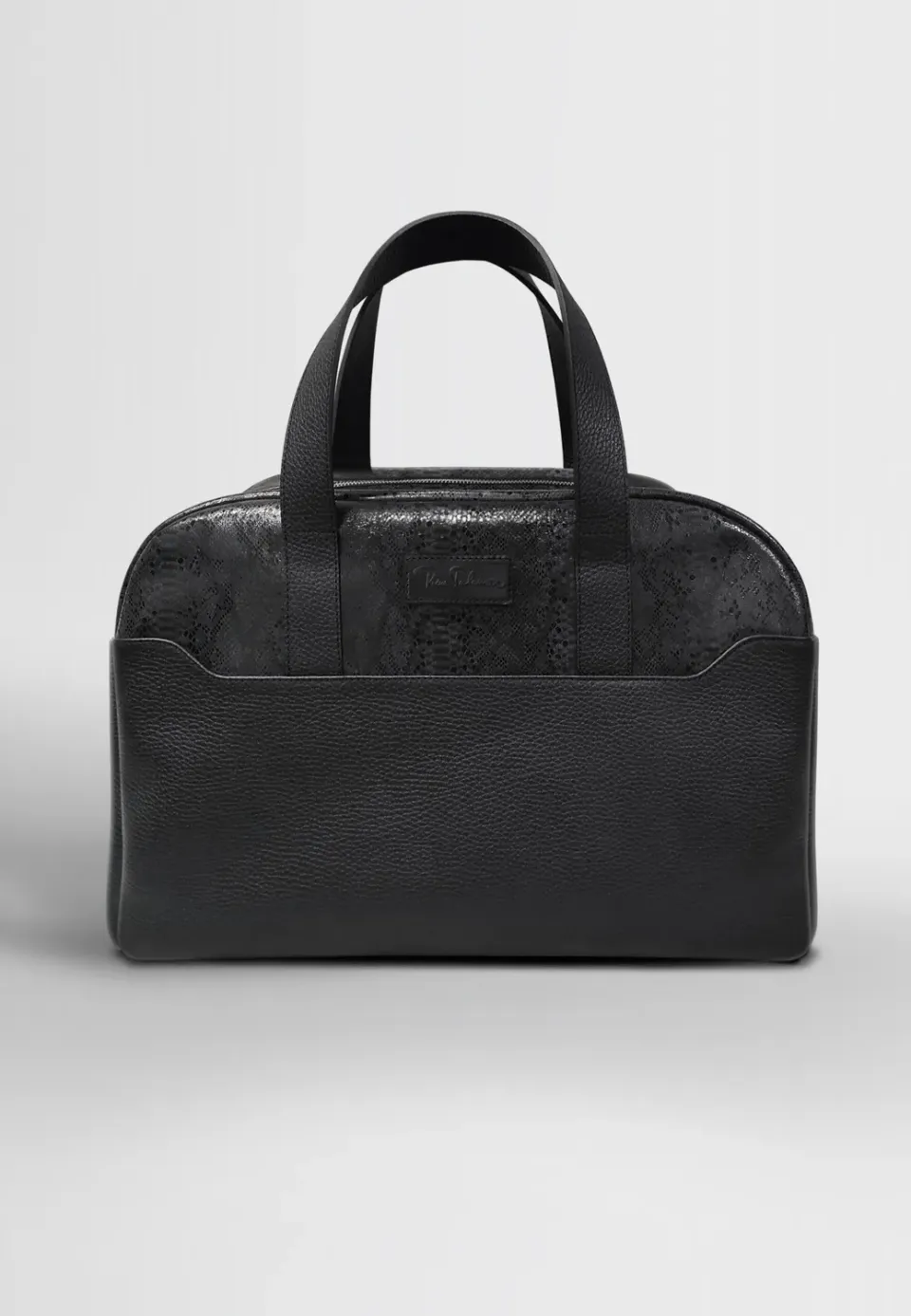 Pierre Talamon sac week-end cuir noir