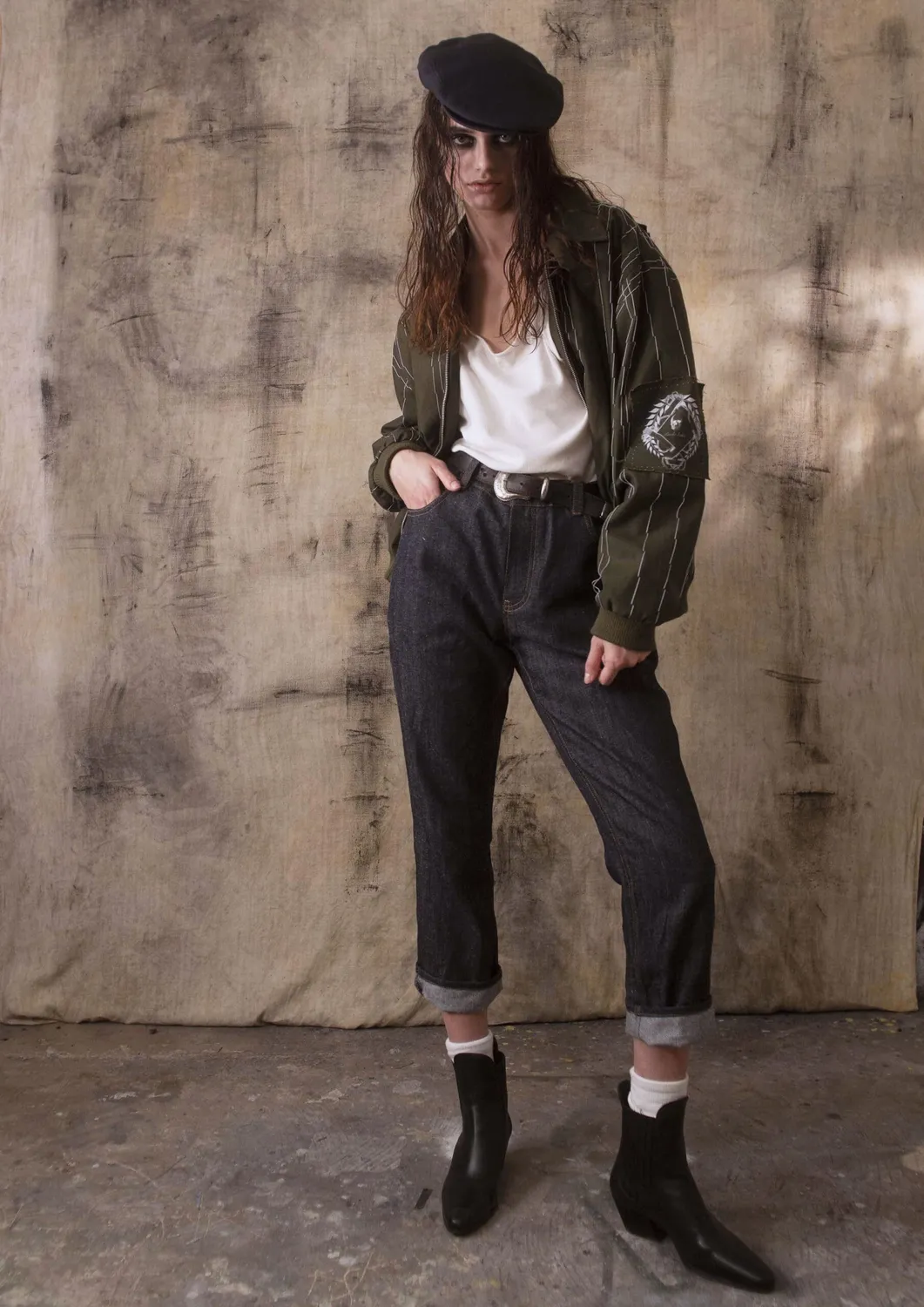 Paolo Leduc Mad Tailor blouson bomber vert militaire