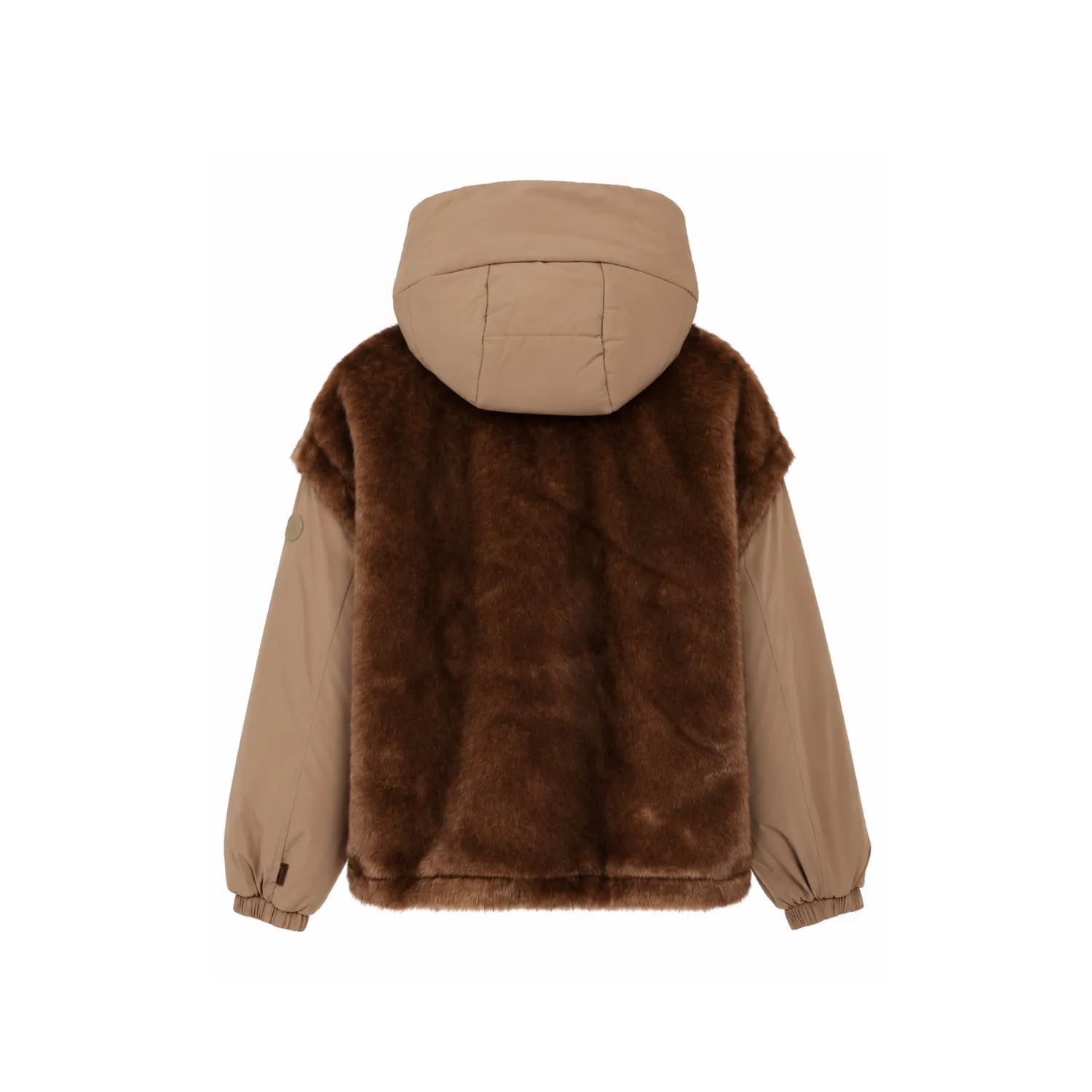 Oakwood Etna blouson fausse fourrure choco capuche