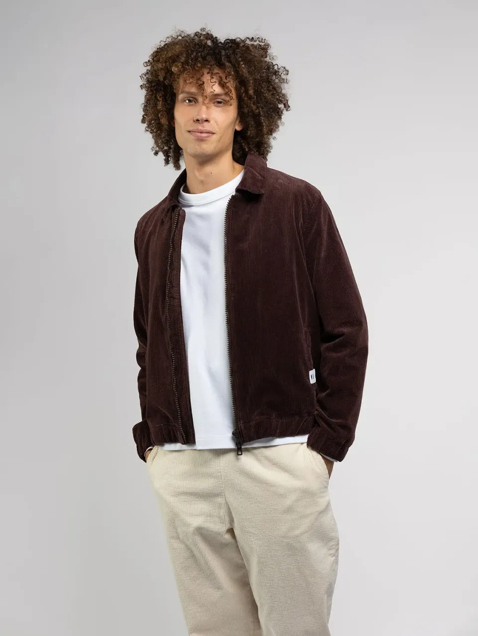 Cotelé Paris Isaac blouson chocolat velours coton bio