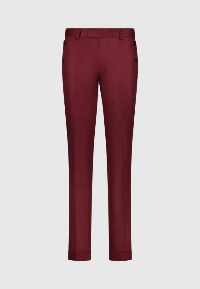 Pierre Talamon Xavier pantalon bordeaux