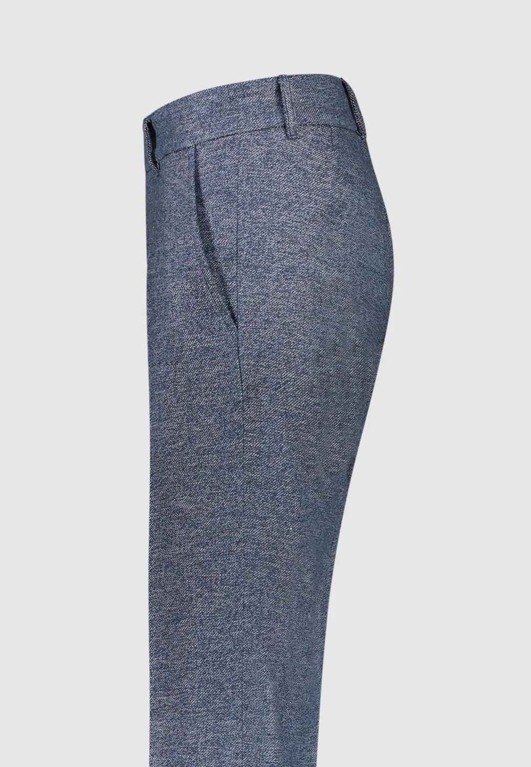 Pierre Talamon pantalon bleu chiné homme coupe droite