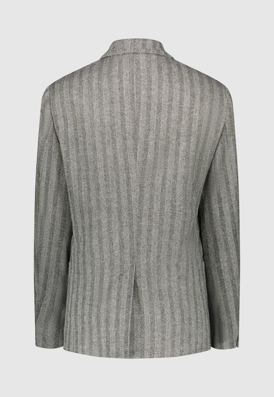 Pierre Talamon veste chevrons grise coupe droite