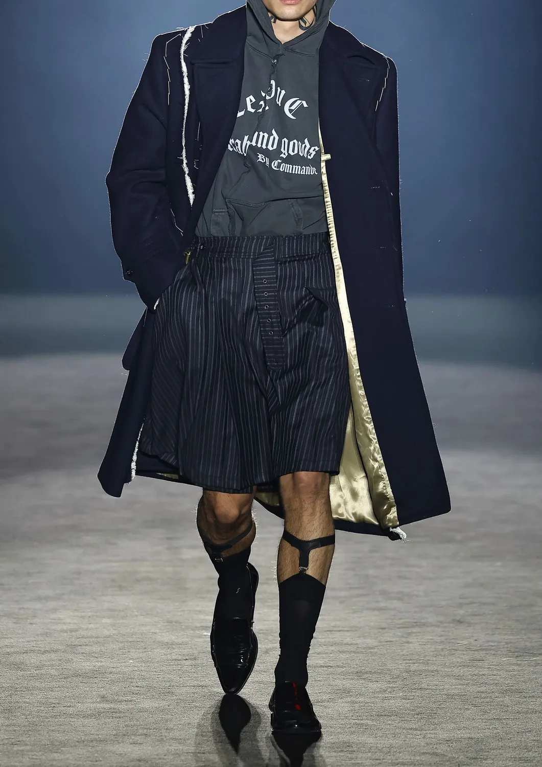 Paolo Leduc Atelier jupe kilt laine ajustable