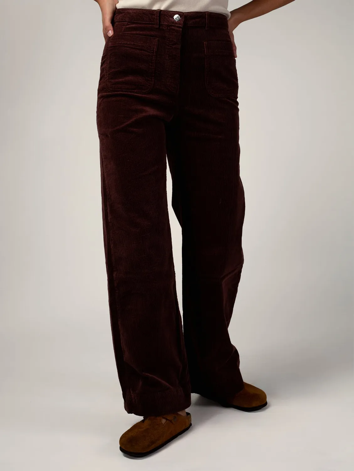 Cotélé Paris Jane pantalon velours chocolat