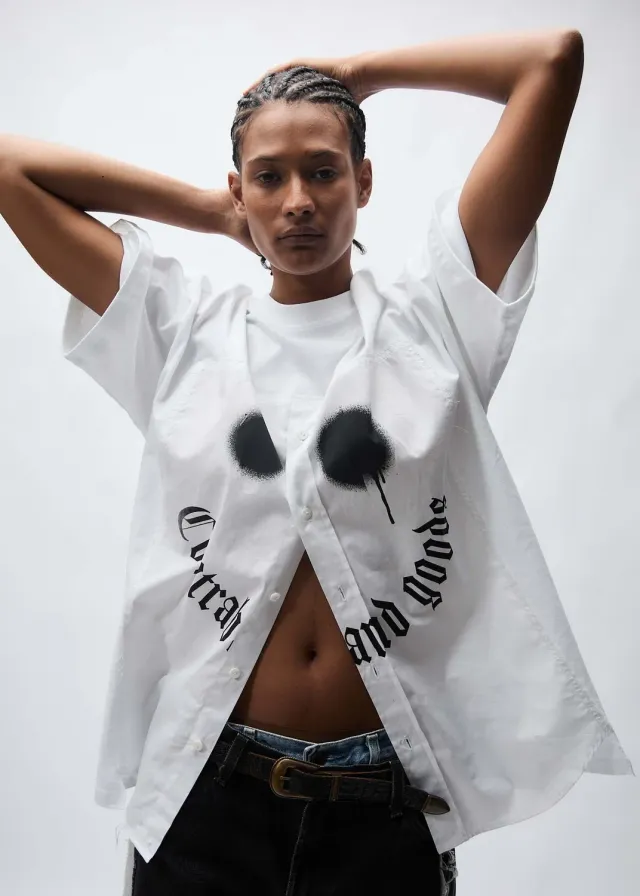 Paolo Leduc Happy Contraband t-shirt coton blanc oversize