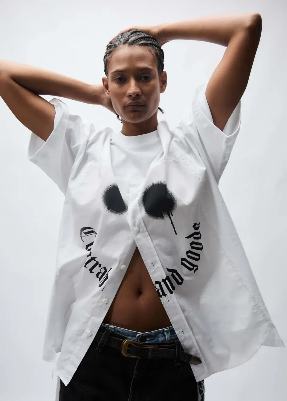 Paolo Leduc Happy Contraband t-shirt coton blanc oversize