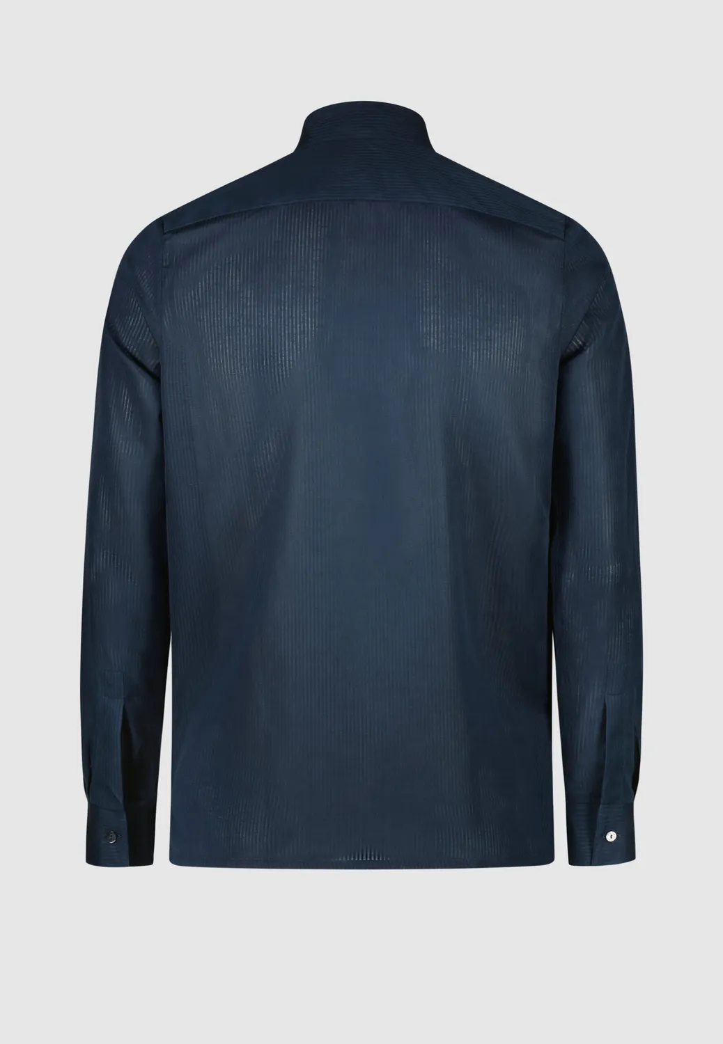 Pierre Talamon Navy chemise rayures homme manches longues
