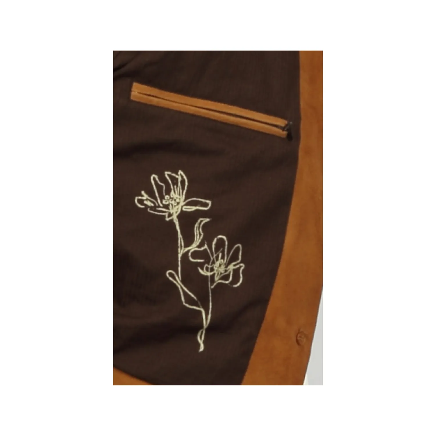 Oakwood Houston 65284 veste cuir whisky chèvre velours