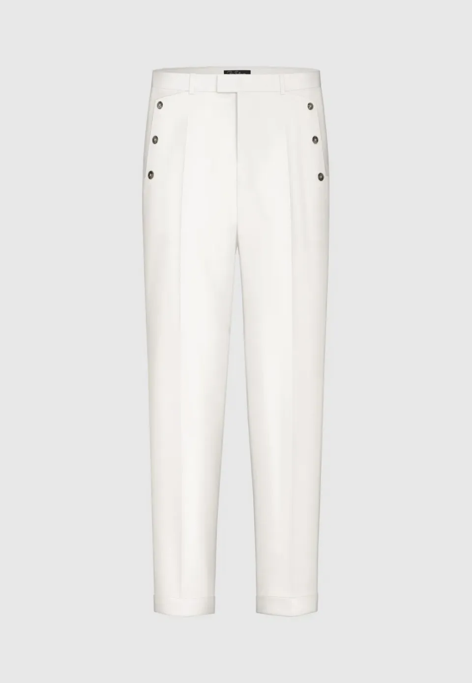 Pierre Talamon Xavier pantalon blanc coupe droite