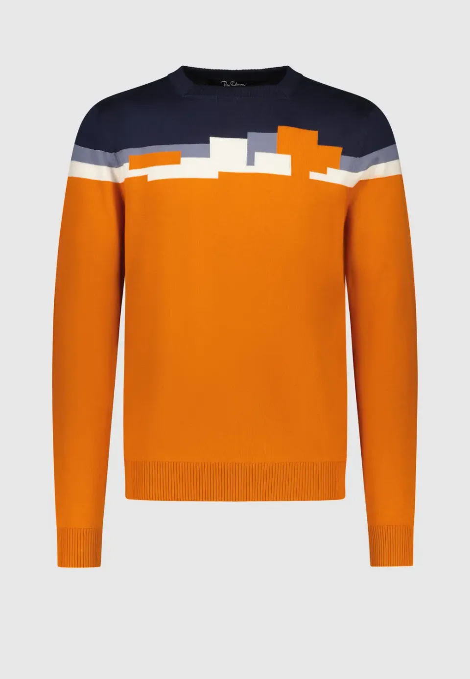 Pierre Talamon Pull Agrigente orange chaud