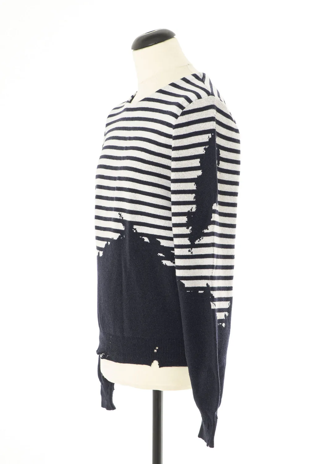 Paolo Leduc Drunken Sailor pull laine bleu marine