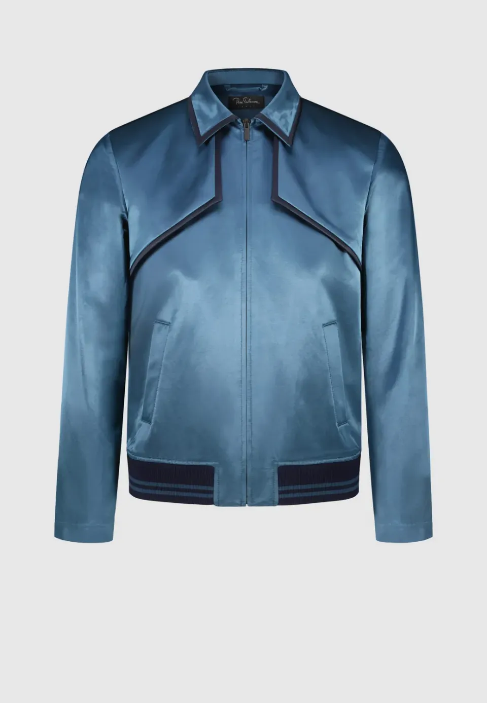 Pierre Talamon Bombers blouson bleu coupe droite