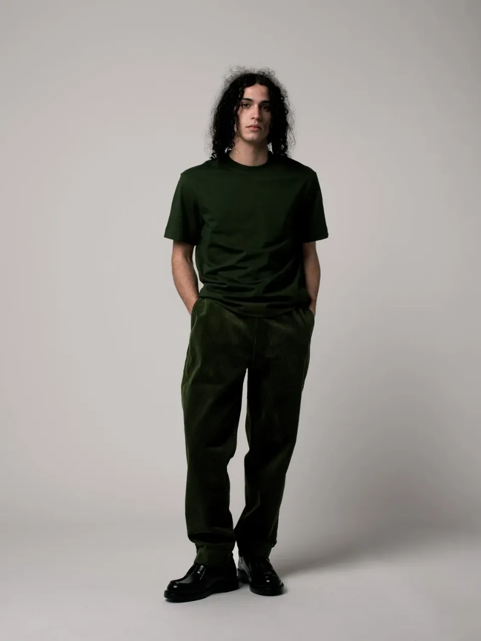 Cotelé Paris Pantalon Lazy Kaki homme velours taille élastiquée