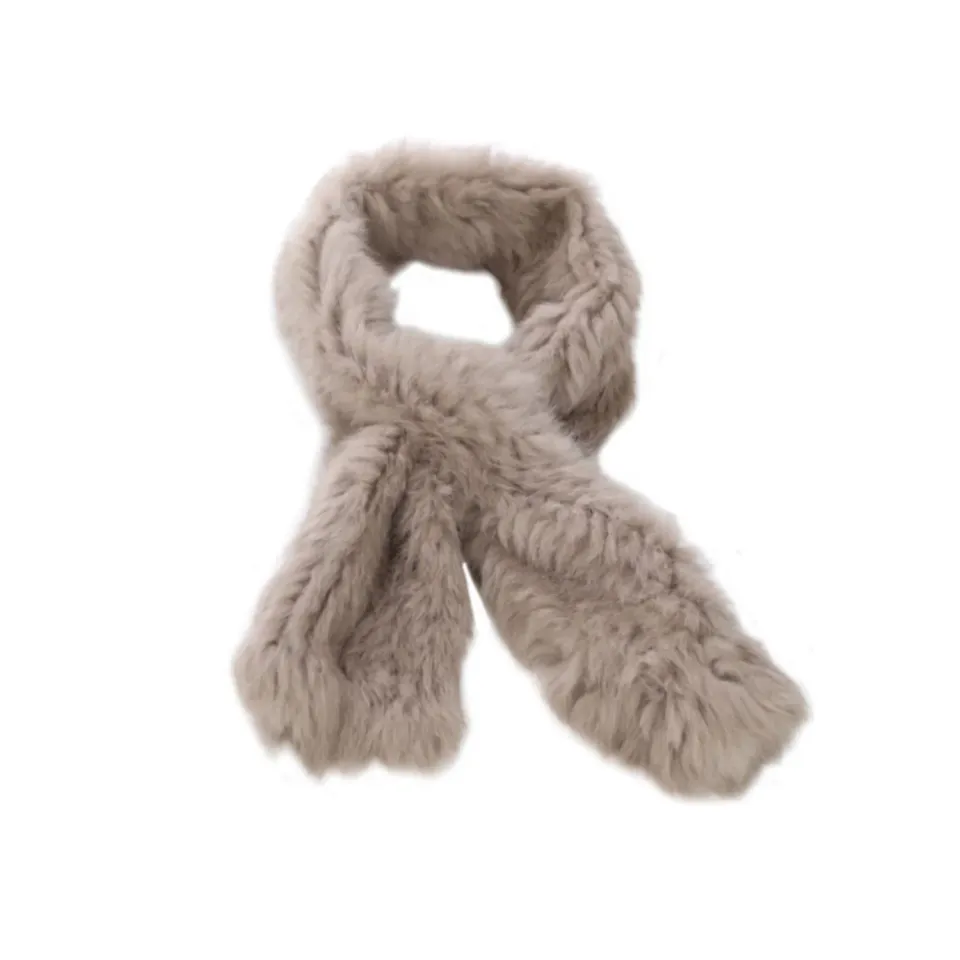 Oakwood Virtuose 63082 écharpe fourrure véritable beige foncé