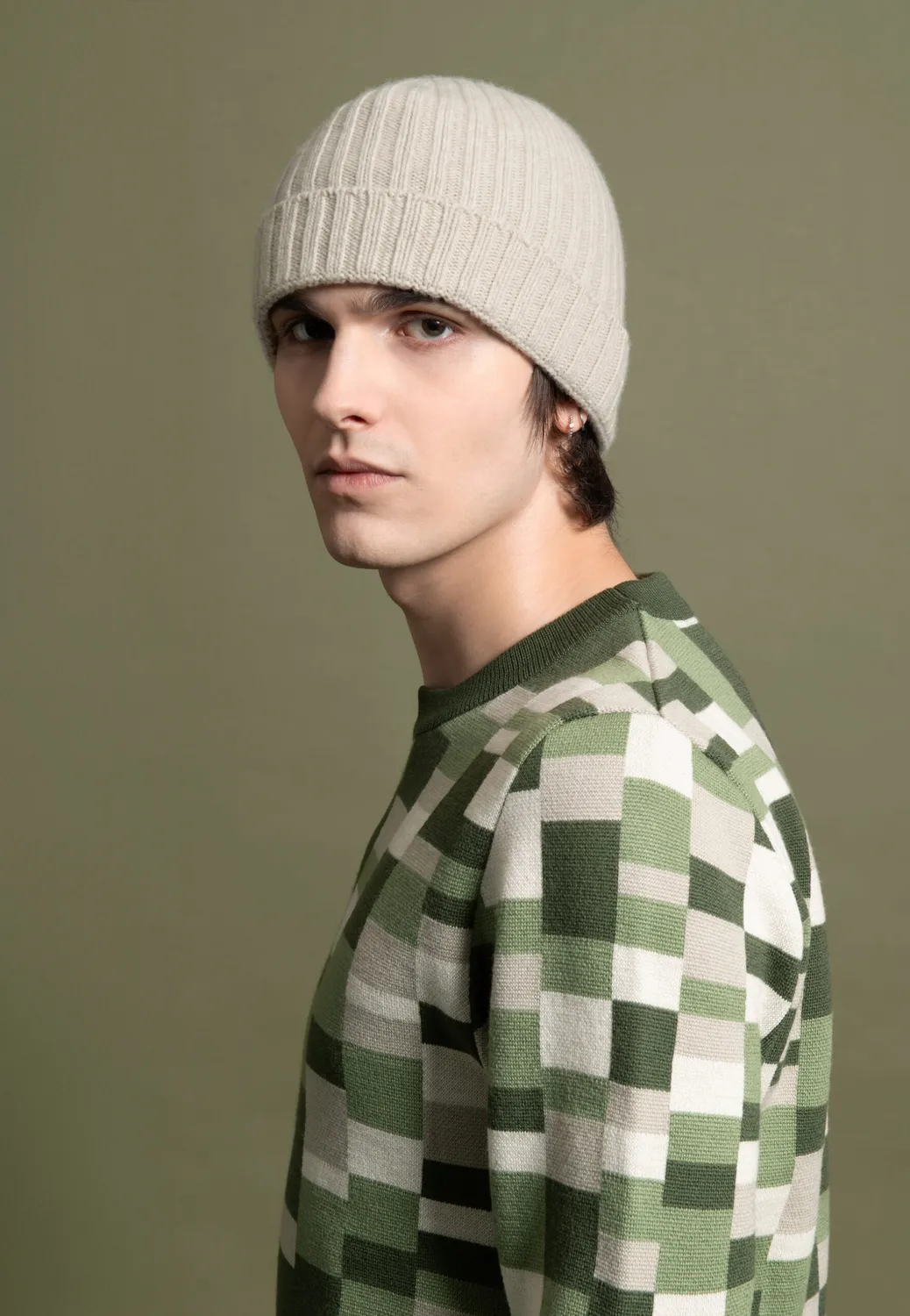 Pierre Talamon bonnet beige hiver