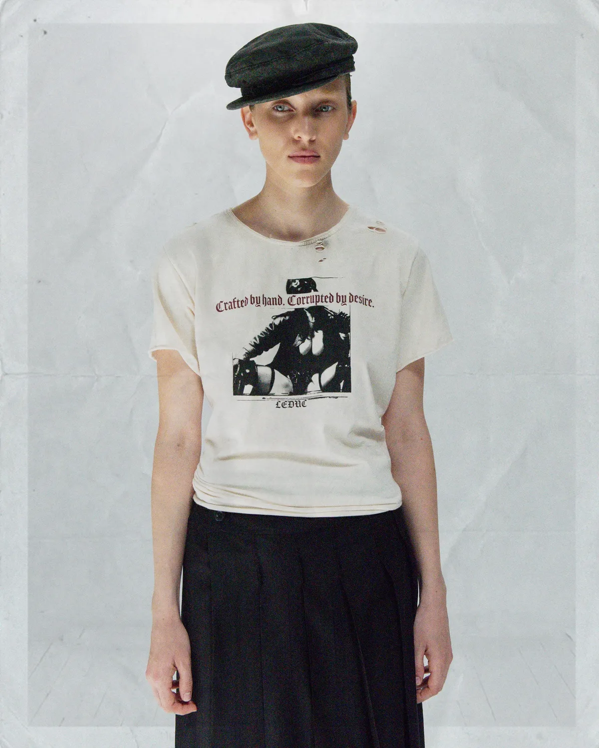Paolo Leduc Desire t-shirt blanc coton effet usé