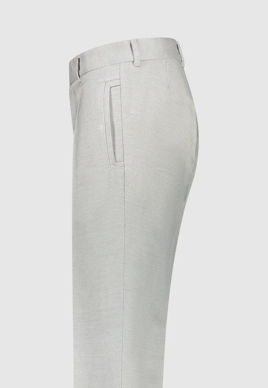 Pierre Talamon Gris Argent pantalon gris coupe droite