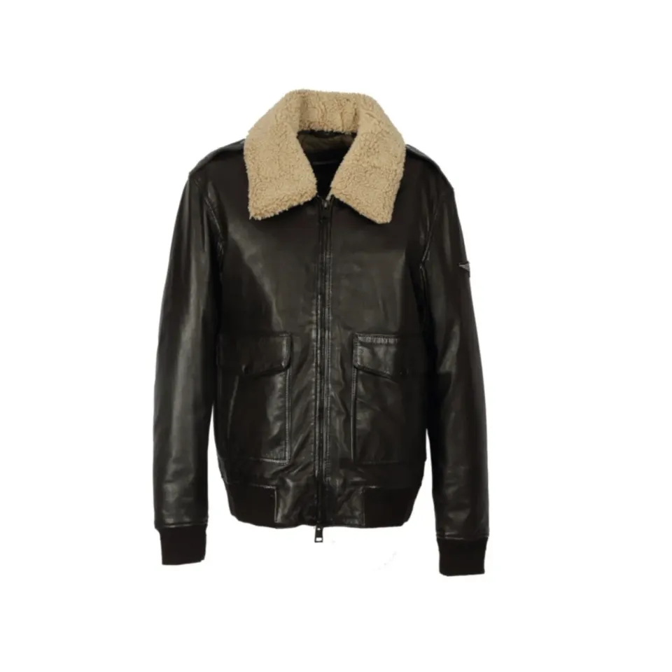 Oakwood Gennaro 64948 blouson cuir noir mouton
