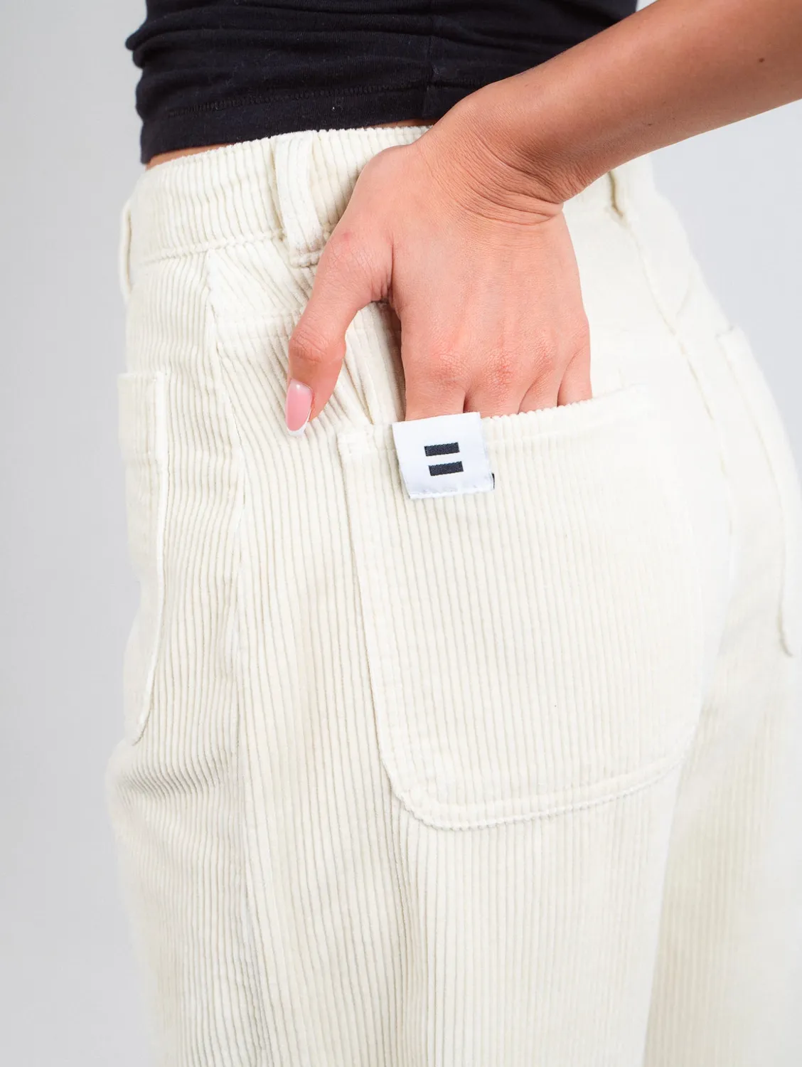 Cotelé Paris Jane Silver Green pantalon velours