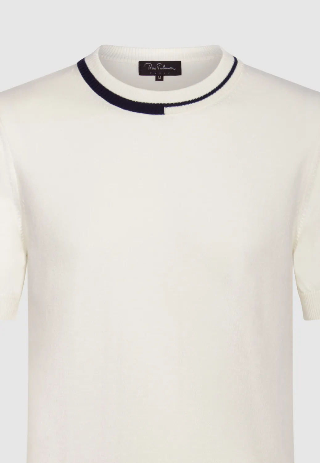 Pierre Talamon t-shirt jersey coton ivoire homme