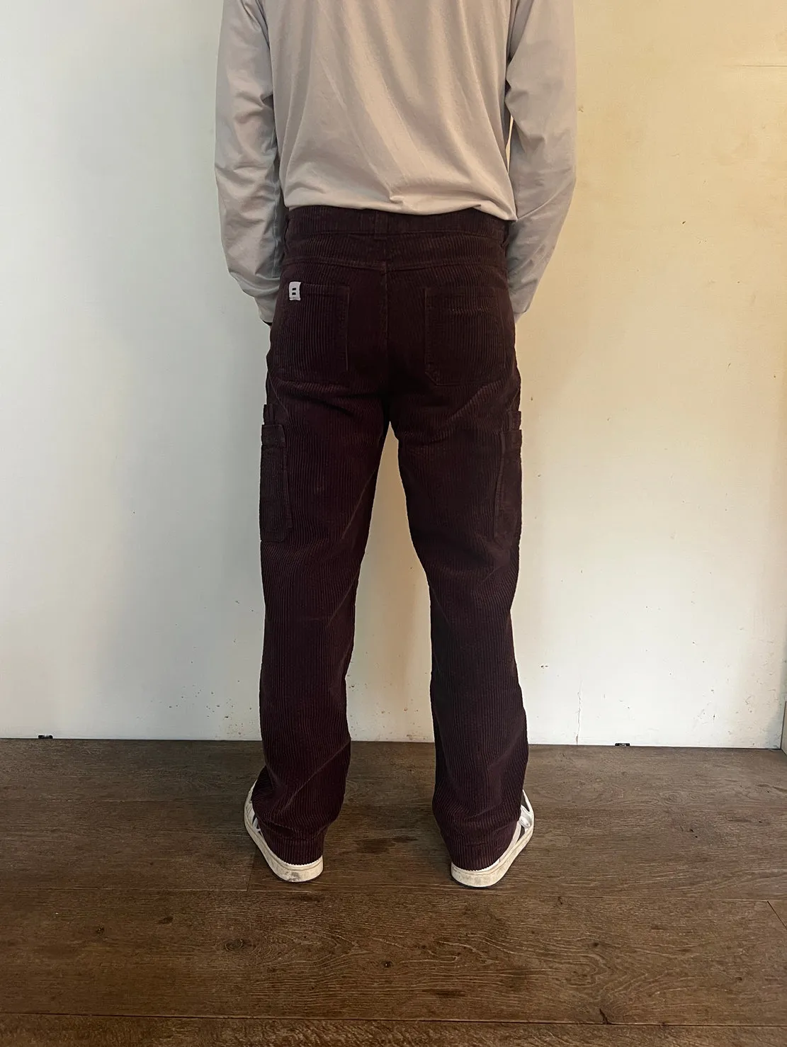 Cotelé Paris Cargo pantalon chocolat velours bio