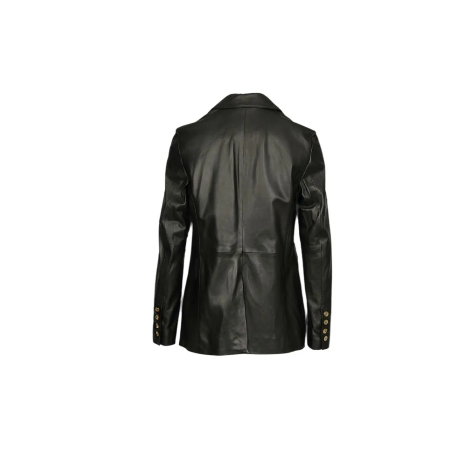 Oakwood Felicia 65215 veste cuir noir cintrée