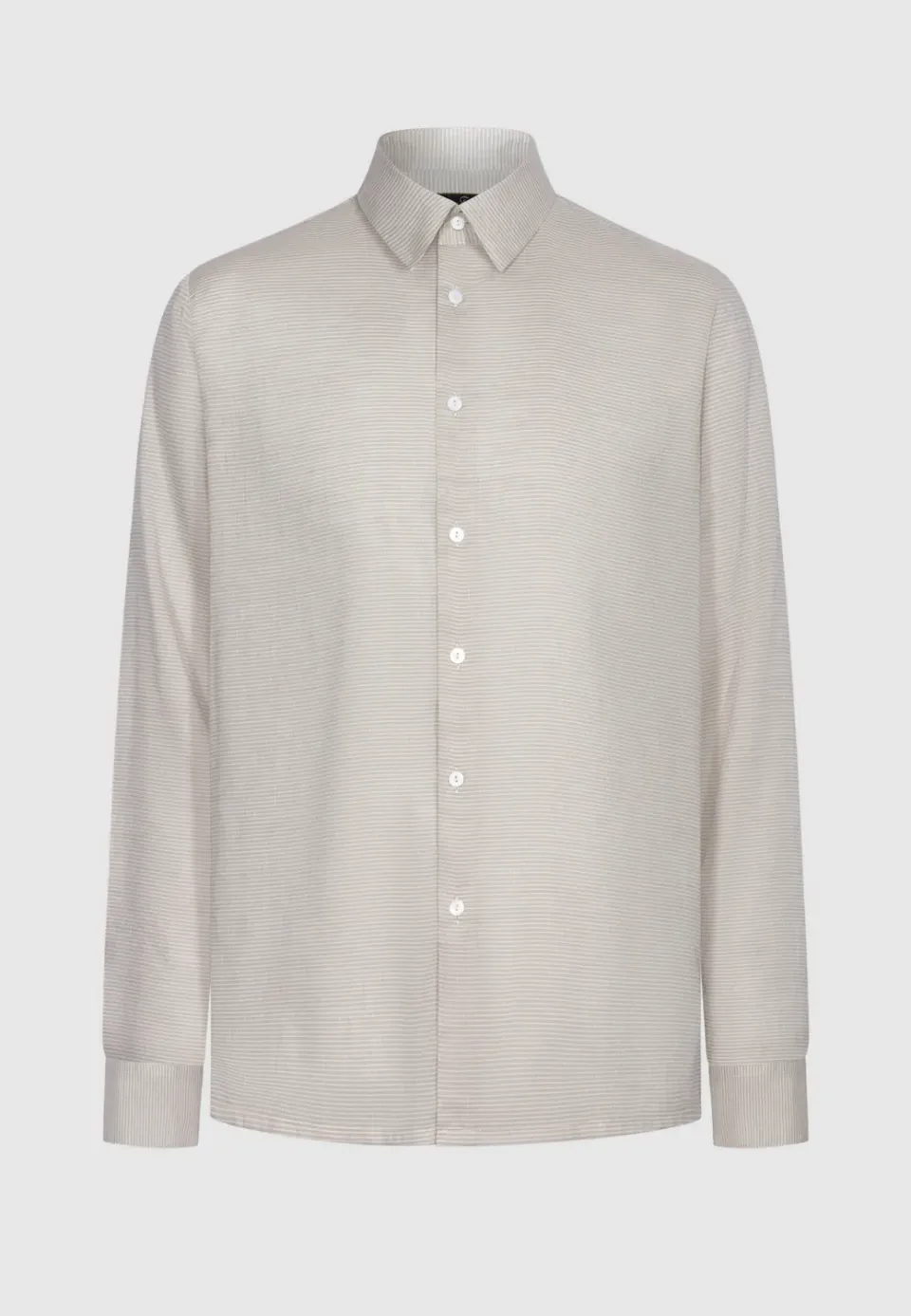 Pierre Talamon chemise voile coton fines rayures