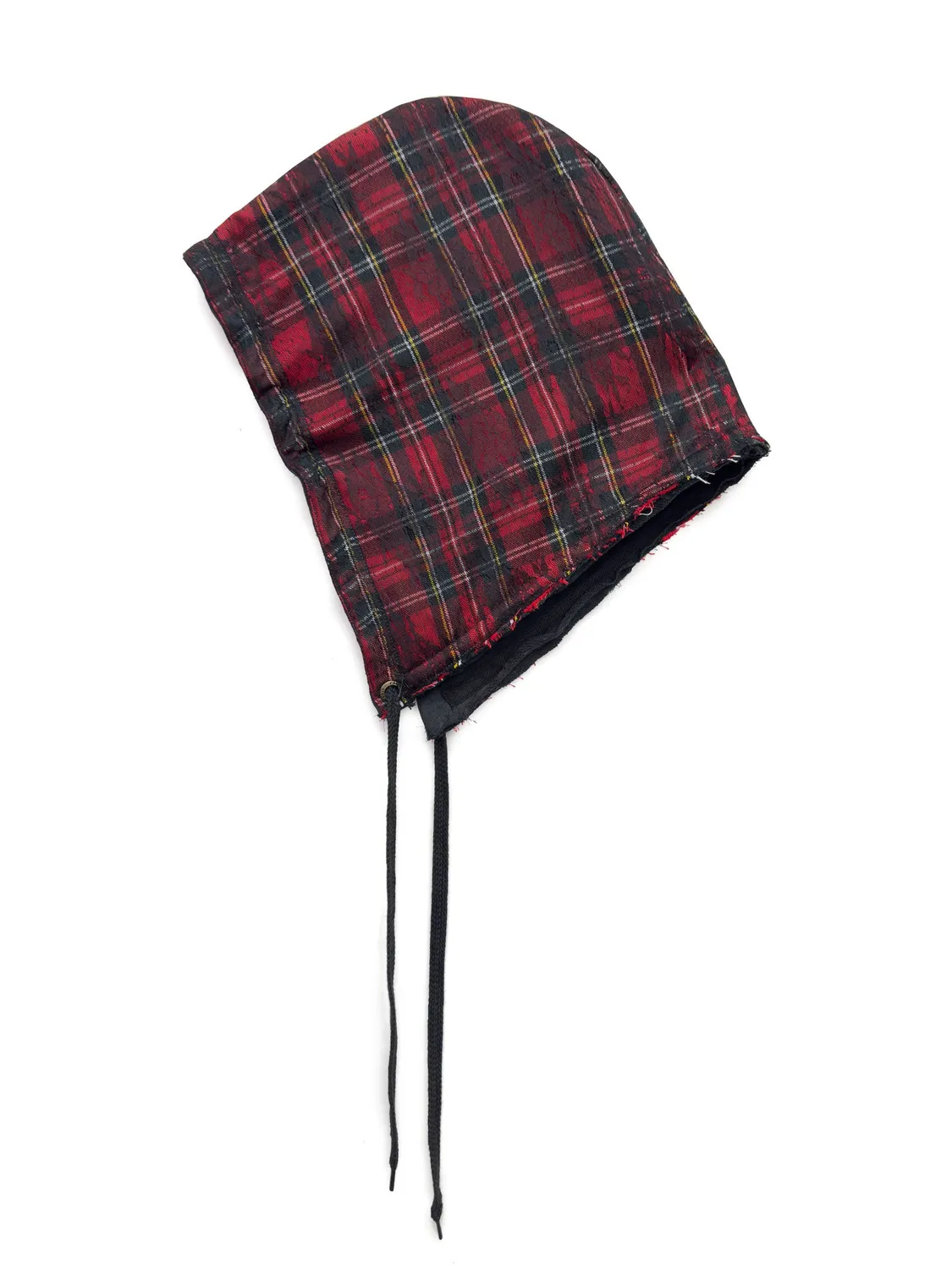 Paolo Leduc Bad Habit capuche amovible XS tartan et dentelle
