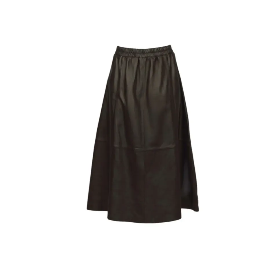 Oakwood Nahee 65102 jupe longue cuir choco