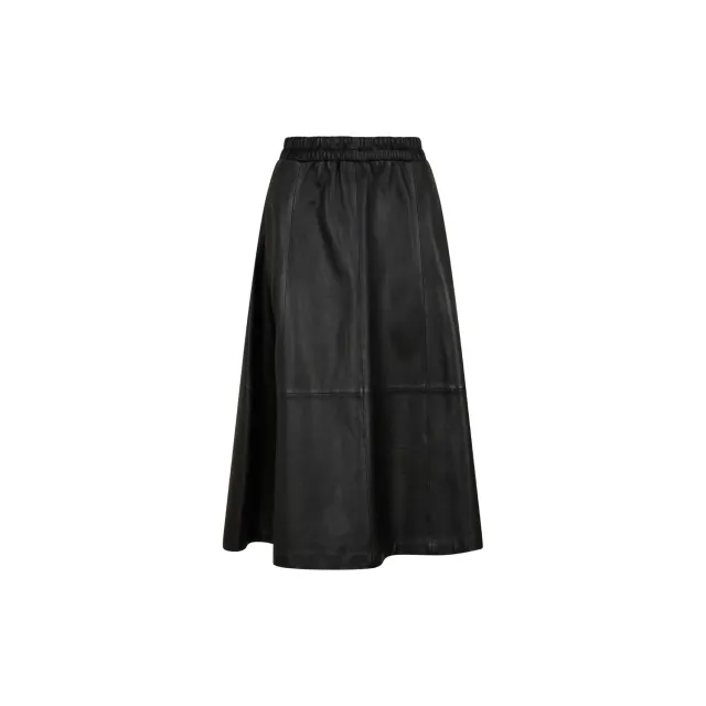 Oakwood Nahee 65102 jupe longue cuir véritable noir