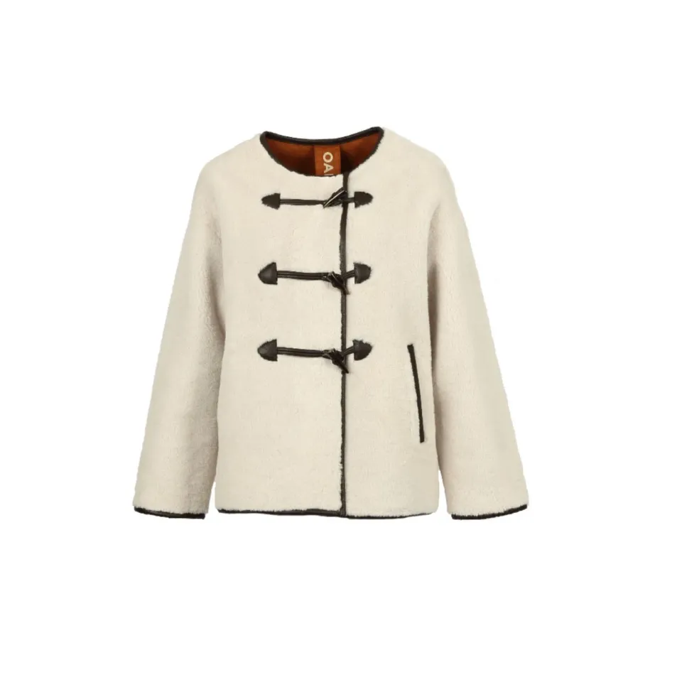 Oakwood Hermine veste fausse fourrure tabacco