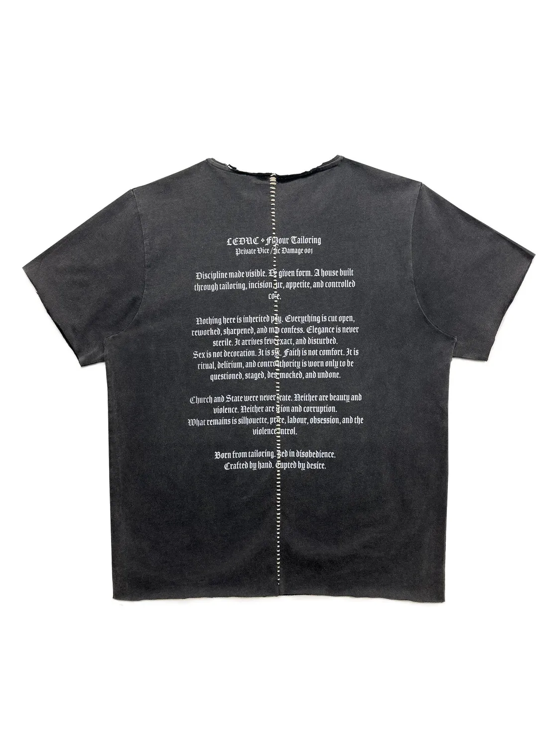 Paolo Leduc LDC Manifesto t-shirt noir coton bio