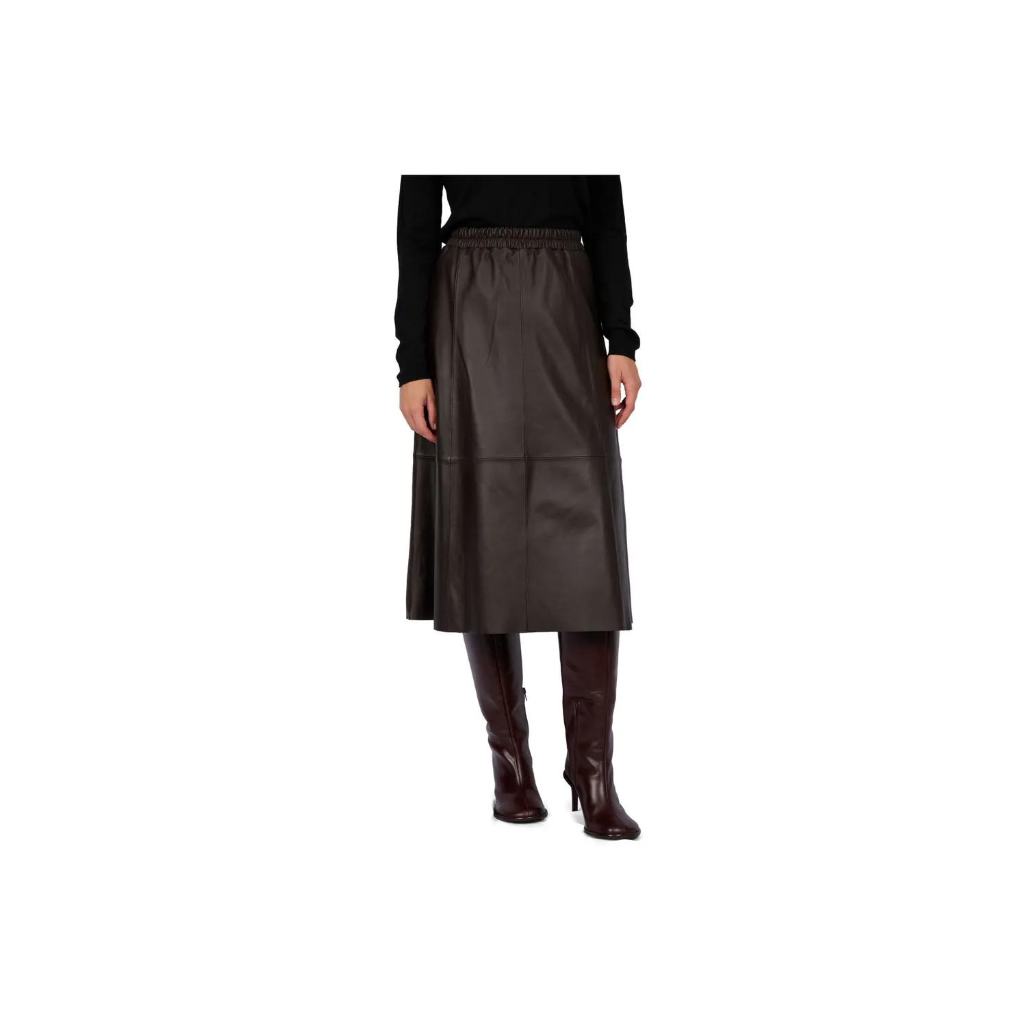 Oakwood Nahee 65102 jupe longue cuir choco
